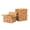 Kraft Gingerbread Print, variant on Ucanpack Kraft Christmas Santa & Elves Print Corrugated Shipping Box,10x10x10 Inches, Holiday Gift Mailer Boxes for Christmas Packaging, E-Commerce Shipping & Retail - 50 Pcs