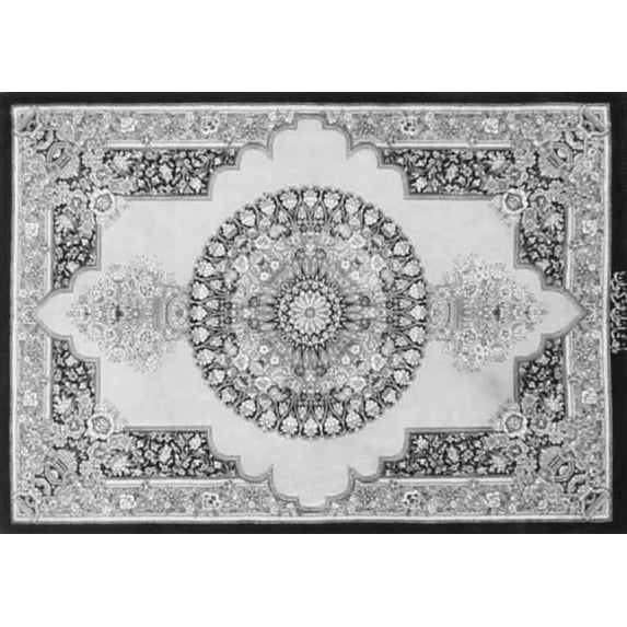Ahgly Company Indoor Rectangle Persian Gray Traditional Area Rugs, 2' x 5'