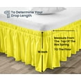 thumbnail image 5 of SGI Bedding 16 Inch Wrap Around Bedskirt | Microfiber Wrap Around Bed Skirt | Fade-Resistant, Wrinkle-free, Anti-static, Decorative, Extra Storage Space, Clutter-Free | Wyoming King, Yellow, 5 of 8