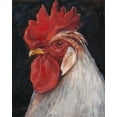 thumbnail image 2 of Harper, Ethan 15x18 Gold Ornate Wood Framed with Double Matting Museum Art Print Titled - Rooster Portrait II, 2 of 4