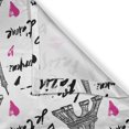 thumbnail image 4 of Ambesonne Paris Valance Pack of 2, Pink Kiss Eiffel Love, 54"X18", White Black Pink, 4 of 5