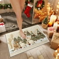 thumbnail image 2 of Christmas Decor Doormat Holiday Outdoor Front Door Rugs, Christmas Embroidered Bathroom Carpet Entrance Doormat, Elk & Rabbit Design Farmhouse Entryway Mat Rugs, Christmas Welcome Mat, 2 of 6
