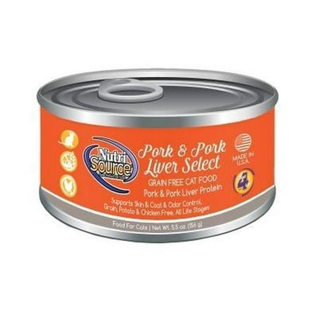 NutriSource Pork Select Grain-Free Can Cat Food