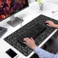 thumbnail image 2 of Long Mouse Pads for Desk,Black Gothic Cat Butterfly Rainbow Desk Mats on Top Of Desks, Desk Mouse Pad Extra Large with 3mm Non-Slip Base and Stitched Edge for Gaming,Work,Home 31.5"x15.7", 2 of 5