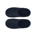 thumbnail image 3 of SHCKE Slippers for Men Indoor Outdoor Slip On Shoes Winter Warm Slippers Memory Foam Slippers Cozy Bedroom Slippers Navy Blue, 3 of 7