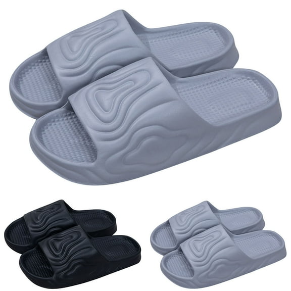 ZZwxWA Sandals Women Slippers for Women and Men Slip On Quick Drying Slides Bathroom Sandals Soft Cozy Flip-Flops