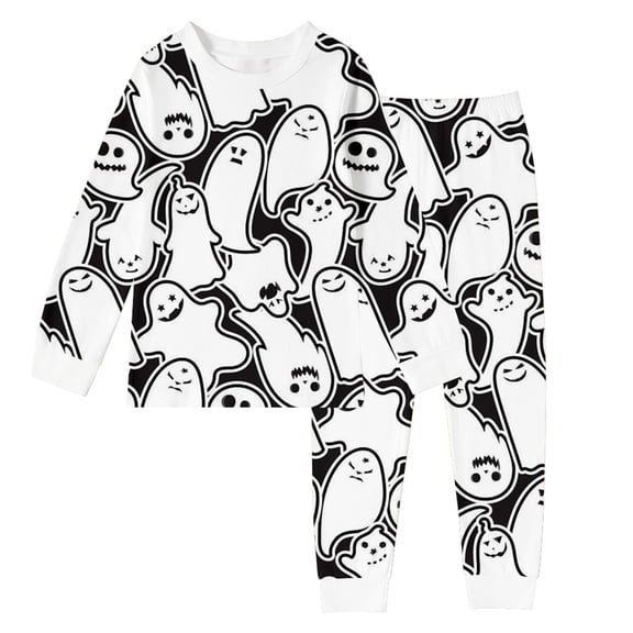 Shadoumai Halloween Pajama Set for Pajamas You Can Color on for Pumpkin Print Hand Paint Pjs Funny Long Sleeve Family Easter Outfits Matching Sets 2 Piece Summer Pajama Outfits