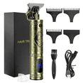 thumbnail image 1 of Graflsoa Bronze T9 Electric Hair Clipper with LCD Display, Gradient Engraving Design, Compact and Portable for Precision Trimming and Styling, 1 of 6