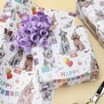 thumbnail image 3 of Dog Birthday Wrapping Paper Roll - 17 Inches X 33 Feet - Cute Puppy with Hats, Balloons & Gifts Design Gift Wrap Paper for Boys Girls Dog Lovers Baby Shower Holiday Pet Party, 3 of 4
