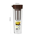 thumbnail image 2 of Portable Iced Cold Brew Pot with Filter Coffee Maker Ice Juice Tea Milk Lemonade Brown, 2 of 9
