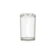 Mainstays Plastic Toothbrush Holder Clear 17oz