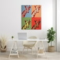 thumbnail image 2 of Stupell Industries Pop Style Giraffe Primaries Modern Contemporary Animal Canvas Wall Art, 36 x 48, Design by Daniel Sproul, 2 of 5