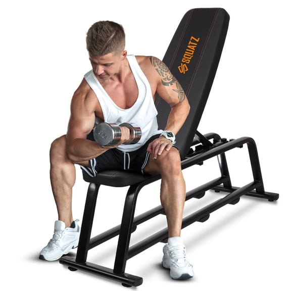 SQUATZ Apollo Board Gym, Flat Weight Bench - Multipurpose Workout Bench for Apollo Board Device.