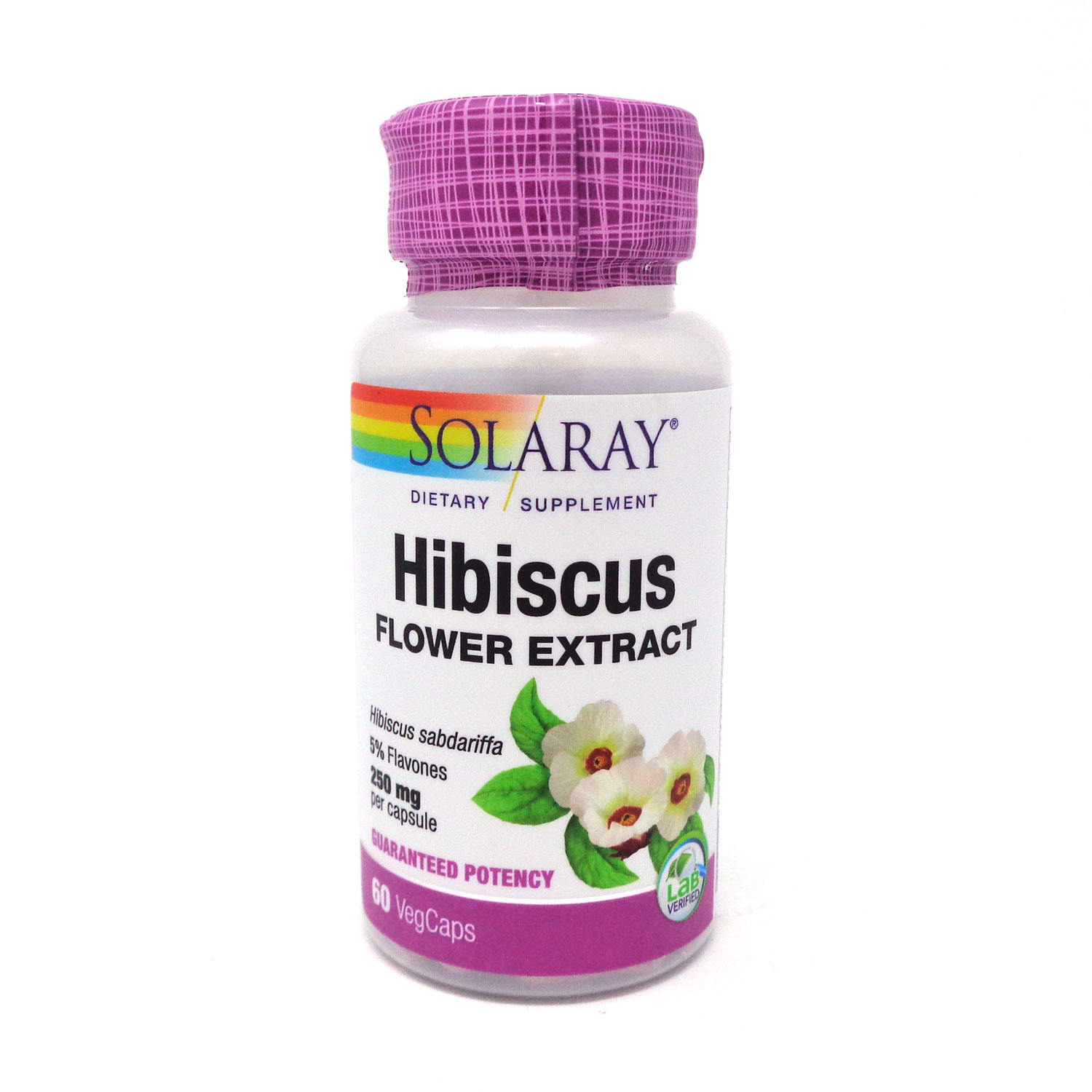 Hibiscus Flower Extract 250 mg By Solaray 60 Vcaps