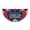 E, variant on 250th Anniversary USA Flag,American Fan Flag,17.7"x35.4" Patriotic Flags Banner, Bunting Flag Patriotic Half Fan Banner for Wall,Front Door,Porch,Fence,Outdoor 4th of July Decorations