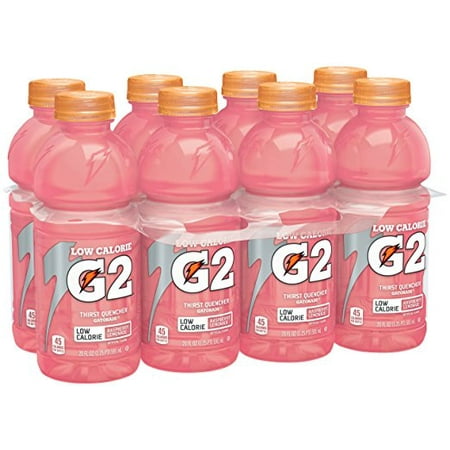 G2 Thirst Quencher Low Calorie Sports Drink, Raspberry Lemonade, 20 Fl Oz, 8