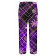 thumbnail image 3 of uublik Mens Pajamas Sets 2 Pack Long Sleeve Pajamas for Men Lounge Plaid Pjs Set with Pockets, Purple, 3 of 4