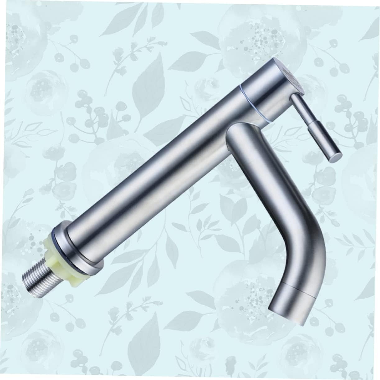 Bath Faucet Bathroom Accessories Bathtub Faucet Stainless Steel Water Tap Home Water Faucet Waterfall Faucet Single Cold Faucet Spout Sprayer to Rotate Single Handle Silver Outdoor