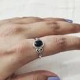 thumbnail image 6 of Natural Black Onyx Ring, Black Onyx Gemstone Ring, December Birthstone, Tiny Bohemian Ring, 925 Sterling Silver, Designer Womens Ring, Christmas Thanksgiving, Handmade Statement Jewelry, 6 of 8