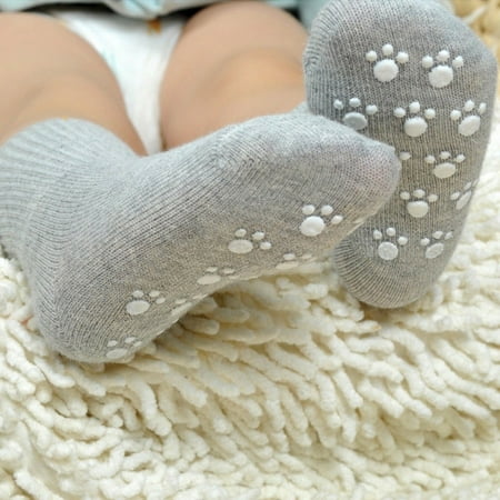 

Winter Warm New born Baby Boys Girls Cotton Non-Slip Socks Winter Solid Candy Color Christmas GIift