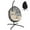 cream-C, variant on RADIATA Hanging Egg Chair with Stand, Outdoor Indoor Wicker Swing Chair, 450Lbs Nest Chair with Cushions, All-Weather Patio Hammock Seat for Porch Balcony Garden, Light Gray