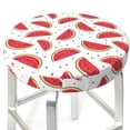 thumbnail image 3 of Logiee Watermelon Print Stool Covers Round,Bar Stool Covers,Watedrproof Stool Slipcover with Elastic,Stool Cushion,Round Bar Stool Seat Covers for Bar Round Chair-13 inch, 3 of 7