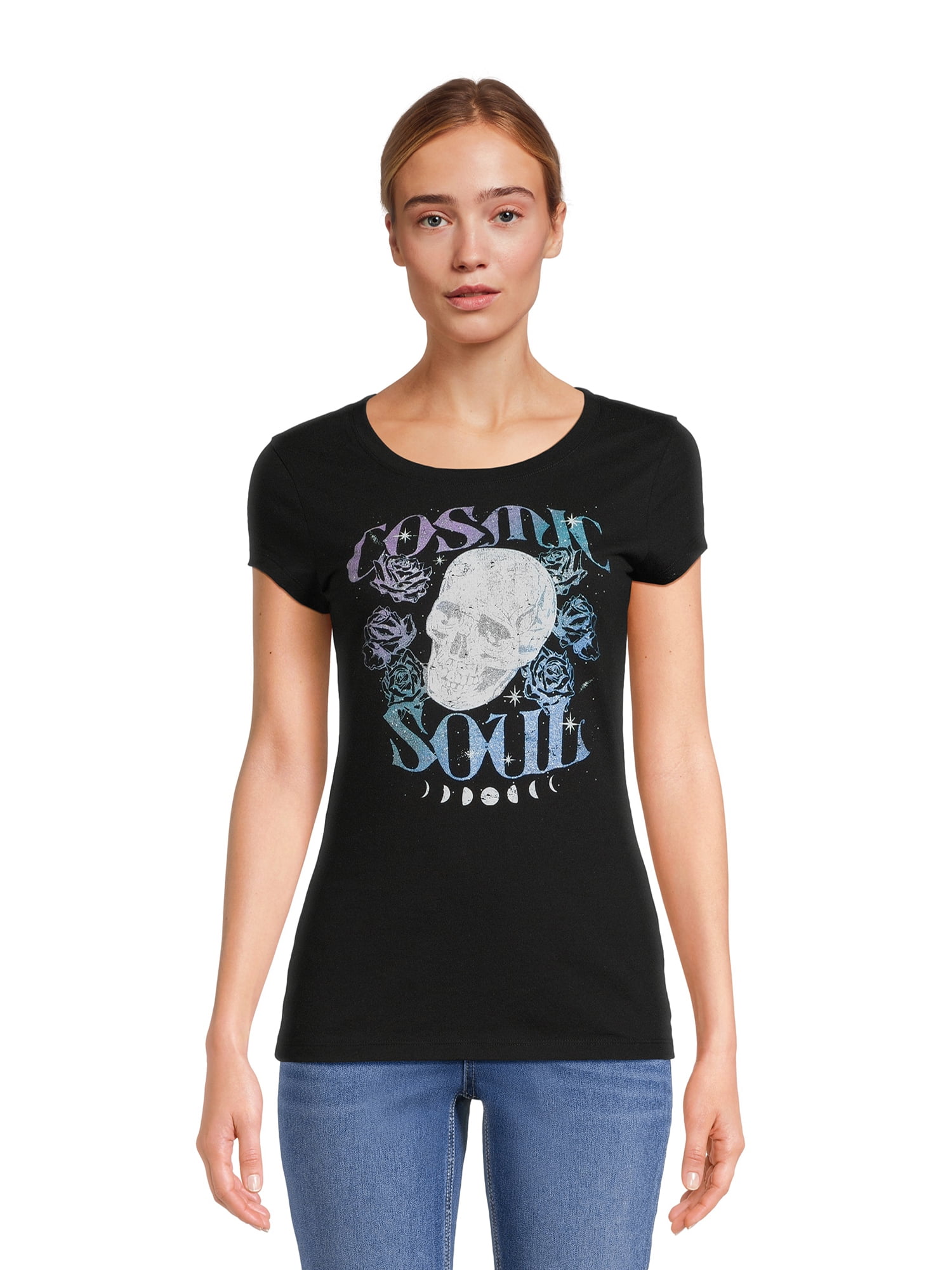 Women's Cosmic Soul Short Sleeve Graphic T-Shirt - Walmart.com