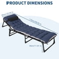 thumbnail image 2 of Camping Cot with  Mattress,Portable Cot Bed for Outdoor Sleeping Camping,Double Layer Oxford Foldable Padded Sleeping Cots for Home Travel Outdoor Indoor, 2 of 7