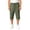 Army Green, variant on Kids Cropped pants Linen Drawstring Capri Pants 5-12Y Loose Straight Leg Casual Trousers for Boys Girls Multi Color