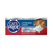 Cat's Pride Cat Litter Box Liners with Drawstring, Jumbo, 15 Count