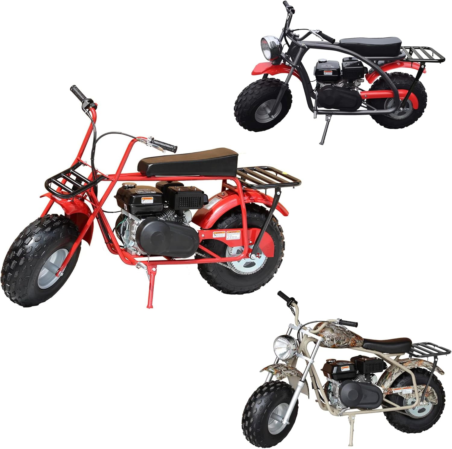 coleman ct200u a mini bike rack kit Mini Bike Rear Cargo Rack Fit for Coleman CT200U BT200X CT200U-EX CT200U-A  Trail 200 Axis M200 Predator 212cc 196cc 6.5hp Minibike Off-Road Heavy Duty  Back Components with Bracket Assembly Kit