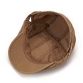 thumbnail image 6 of Byfri Men's Cotton Flat Cap Coffee Adjustable Newsboy Hat Breathable Beret-Style for Golf Driving Travel, 6 of 7