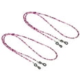 thumbnail image 1 of Unique Bargains Sangle de Lunettes 2 Pcs Support de Lunettes Réglable Chaînes Ficelle de Perles Rétenteur de Lunettes Couleurs, 1 of 6