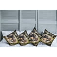 thumbnail image 6 of Ambesonne Animal Throw Pillow Cover 4 Pack, Exotic Furry Creature, 16", Tan, 6 of 6
