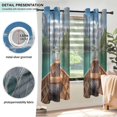 thumbnail image 3 of Yayeee Window Curtains Light Filtering 63"x42" Grommet Panel Pair Home Living Room Decor, Lake, 3 of 7