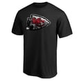 thumbnail image 2 of Men's Black Kansas City Chiefs Midnight Mascot Team Logo T-Shirt, 2 of 3