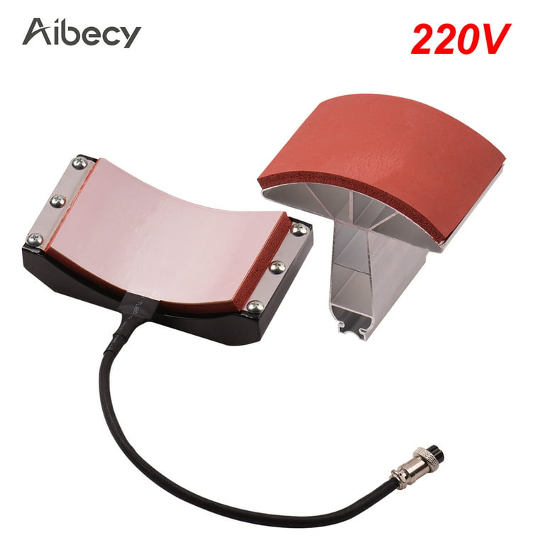 Aibecy Hat Cap Press Heating Transfer Attachment Silica Gel 5.5x3 inch for Heat Press Machine Hat Heating Machine, Men's, Size: 220V, Other