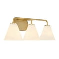 thumbnail image 4 of Warm Brass Three Light Bathroom Vanity from the Blair Collection, 4 of 6