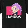 thumbnail image 2 of KPop Demon Hunters Huntrix Rumi Sparkle Wink on Black Short Sleeve Adult T Shirt - 6XL, 2 of 7