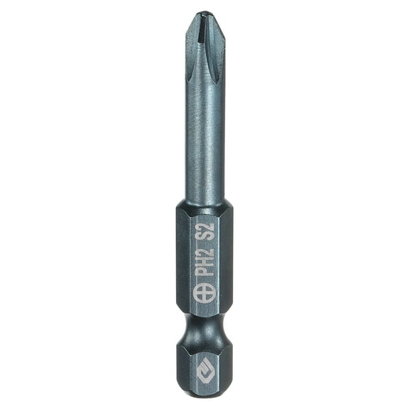 Uxcell #2 Phillips Screwdriver Bit PH2 1/4" Hex Shank 2" (50mm) Long 0.2" Rod Magnetic Cross Head Drill Bits S2 Steel Industrial Screw Driver Bit for Electric Power Tools, Blue