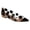 Black, variant on Women Pointed Toe Flats, Transparent PVC Slip On Shoes with Colorful Polka Dots, Low Heels for Casual Wear Size 4 Gold