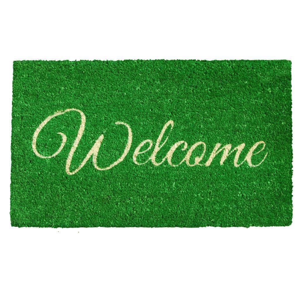 Calloway Mills Green Welcome Outdoor Doormat