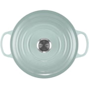 Le Creuset Enameled Cast Iron Signature Round Dutch Oven, 5.5 qt Sea Salt