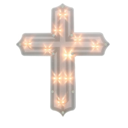 Impact Innovations 20 Lighted Religious Cross Easter Spring