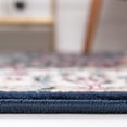 thumbnail image 4 of Rugs.com Rabia Collection Rug – 5' Round Navy Blue Low Rug Perfect For Kitchens, Dining Rooms, 4 of 8