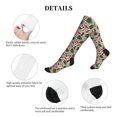 thumbnail image 5 of Lsque Tropical Mask Flamingo Pattern Sport Compression Socks for Men & Women 15-20 mmHg Knee High Nurse Pregnant Running Medical and Travel Athletic, 5 of 6