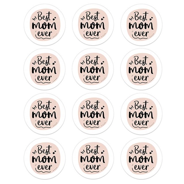 Mother's Day Decorative Stickers Gift Box Bag Seal Labels Self-adhesive DIY Party Stickers Moms Birthday Gift Decor for Mom48pcs Gao Jinjia LED