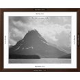 thumbnail image 5 of Art.com Two Medicine Lake Glacier National Park Montana 1933-1942 Art Print by Ansel Adams, Brown Frame Wall Art, 40" x 32", 5 of 5