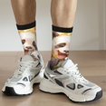 thumbnail image 6 of Haiem Cute Panda Sunflower Pattern Crew Socks – Soft & Durable Moisture-wicking Socks, Stay-Up Fit for Business, Work, and Casual Wear Size 5-11, 6 of 6