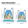 thumbnail image 2 of Zufioo Bluey Sac de Sport Imprimé Sac de Gym à Ficelles Lavable en Machine Sac à Dos Robuste pour Hommes Femmes-Petit, 2 of 6